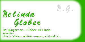 melinda glober business card